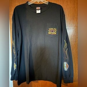 Harley Davidson Long Sleeve W/pocket from Laconia Harley Davidson in NH